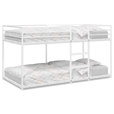 Vidaxl stapelbed zonder matras 75x190 cm staal wit