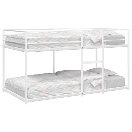 Vidaxl stapelbed zonder matras 80x200 cm staal wit