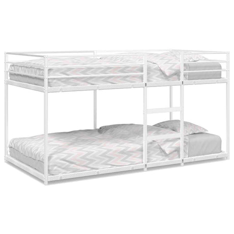 Vidaxl stapelbed zonder matras 90x190 cm staal wit