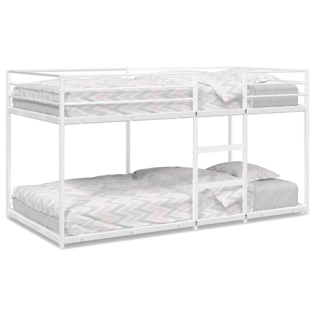 Vidaxl stapelbed zonder matras 90x200 cm staal wit