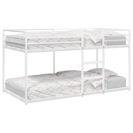 Vidaxl stapelbed zonder matras 90x200 cm staal wit