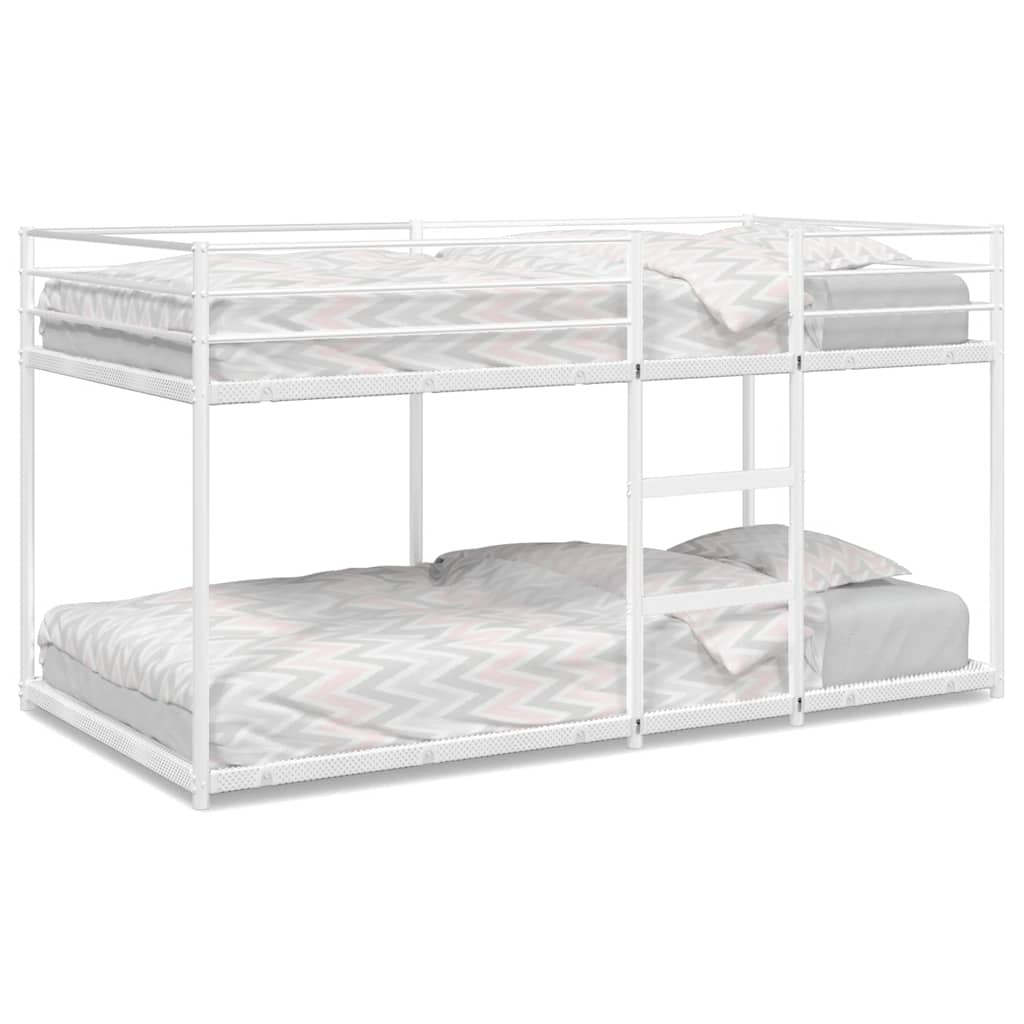 Vidaxl stapelbed zonder matras 100x190 cm staal wit