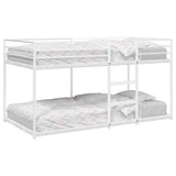 Vidaxl stapelbed zonder matras 100x190 cm staal wit