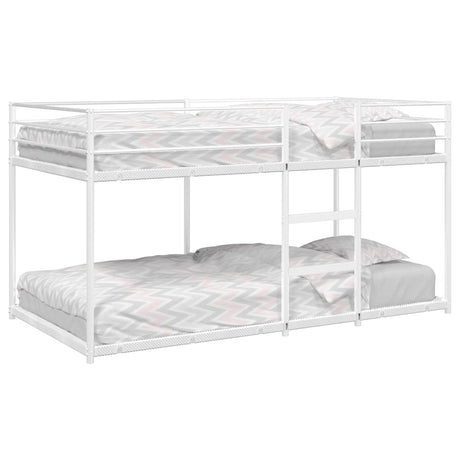 Vidaxl stapelbed zonder matras 100x190 cm staal wit