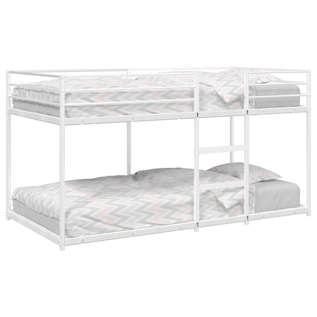Vidaxl stapelbed zonder matras 100x190 cm staal wit