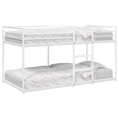 Vidaxl stapelbed zonder matras 100x200 cm staal wit
