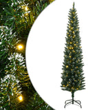 Vidaxl kunstkerstboom smal met 300 led's 240 cm