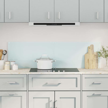 Vidaxl spatschermen keuken 2 st 70x40 cm gehard glas wit