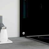 Vidaxl spatschermen keuken 2 st 70x50 cm gehard glas zwart