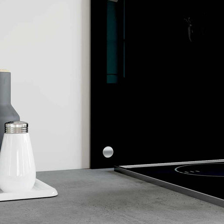 Vidaxl spatschermen keuken 2 st 80x40 cm gehard glas zwart