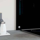 Vidaxl spatschermen keuken 2 st 80x60 cm gehard glas zwart
