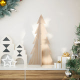 Vidaxl kerstdecoratie kerstboom 59,5 cm massief grenenhout