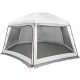 Vidaxl zwembadtent met uitneembare buiten- gaaswanden 512x458 cm grijs