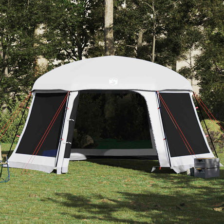 Vidaxl zwembadtent met uitneembare buiten- gaaswanden 512x458 cm grijs