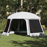 Vidaxl zwembadtent met uitneembare buiten- gaaswanden 512x458 cm grijs