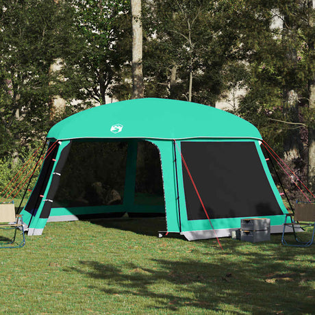 Vidaxl zwembadtent uitneembare buiten- gaaswanden 618x532 cm zeegroen