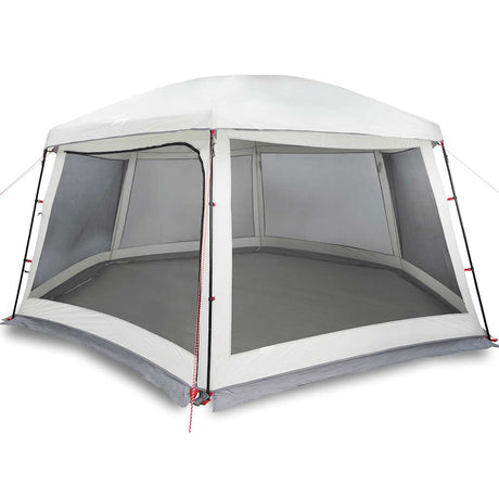 Vidaxl zwembadtent met uitneembare buiten- gaaswanden 618x532 cm grijs