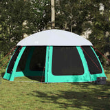 Vidaxl zwembadtent uitneembare buiten- gaaswanden 510x510 cm zeegroen