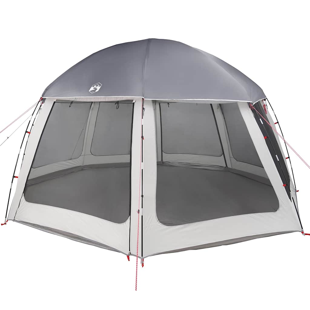 Vidaxl zwembadtent met uitneembare buiten- gaaswanden 510x510 cm grijs