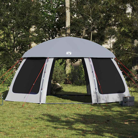 Vidaxl zwembadtent met uitneembare buiten- gaaswanden 510x510 cm grijs