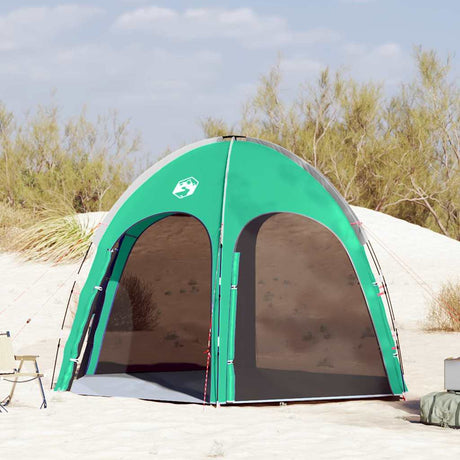 Vidaxl zwembad tent zeegroen 366 x 305 x 231 cm polyester en glasvezel