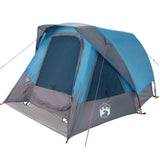Vidaxl tent 4-persoons waterdicht blauw