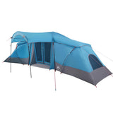 Vidaxl gezinstent met dak blauw en grijs 721 x 335 x 212 cm