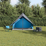 Vidaxl gezinstent met dak blauw en grijs 315 x 286 x 200 cm