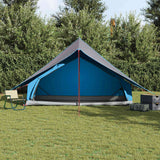 Vidaxl gezinstent met dak blauw en grijs 315 x 286 x 200 cm