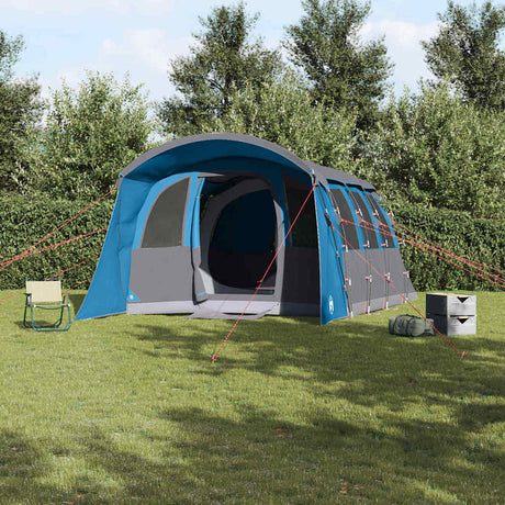 Vidaxl gezinstent met dak blauw en grijs 576 x 325 x 213 cm