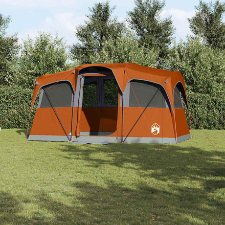 Vidaxl gezinstent met dak oranje en oranje 435 x 255 x 216 cm