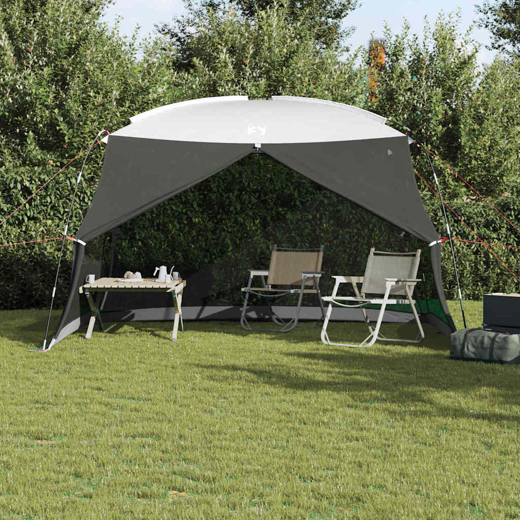 Vidaxl muskietentent grijs 380 x 380 x 225 cm polyester en glasvezel