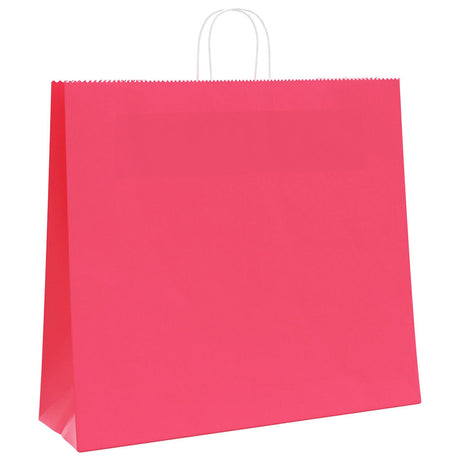 Vidaxl papieren zakken 50 st met hengsels 54x15x49 cm roze