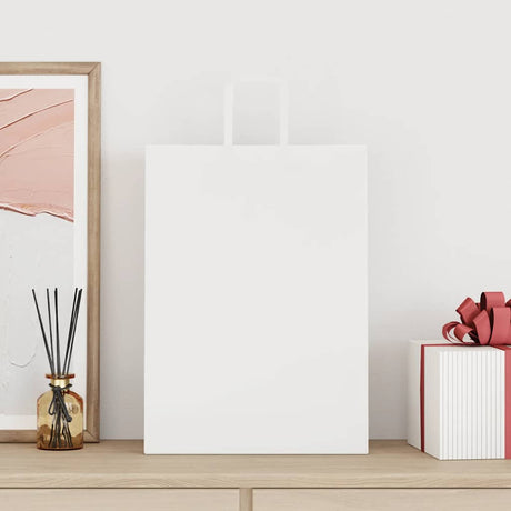 Vidaxl papieren zakken 50 st met hengsels 32x17x44 cm wit
