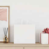 Vidaxl papieren zakken 50 st met hengsels 32x22x28 cm wit