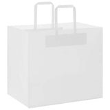 Vidaxl papieren zakken 50 st met hengsels 32x22x28 cm wit