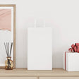 Vidaxl papieren zakken 250 st met hengsels 21x11x36 cm wit