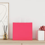 Vidaxl papieren zakken 250 st met hengsels 32x22x28 cm roze