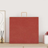 Vidaxl papieren zakken 250 st met hengsels 54x15x49 cm rood