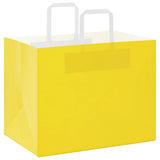 Vidaxl papieren zakken 250 st met hengsels 32x22x24 cm geel