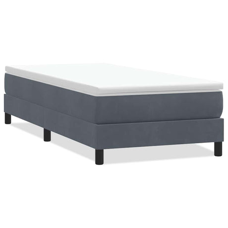 Vidaxl boxspring zonder matras fluweel donkergrijs 80x210 cm