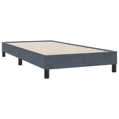 Vidaxl boxspring zonder matras fluweel donkergrijs 80x210 cm