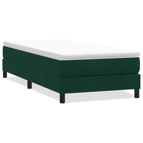 Vidaxl boxspring zonder matras fluweel donkergroen 80x210 cm