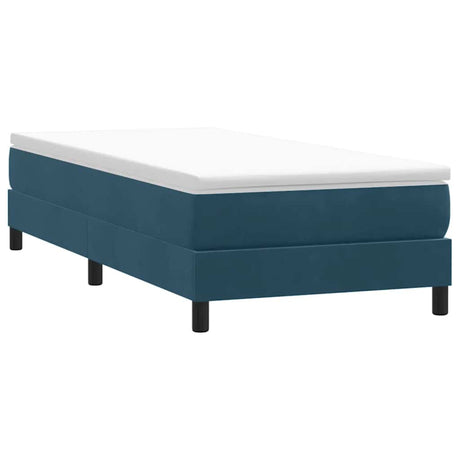 Vidaxl boxspring zonder matras fluweel donkerblauw 80x210 cm