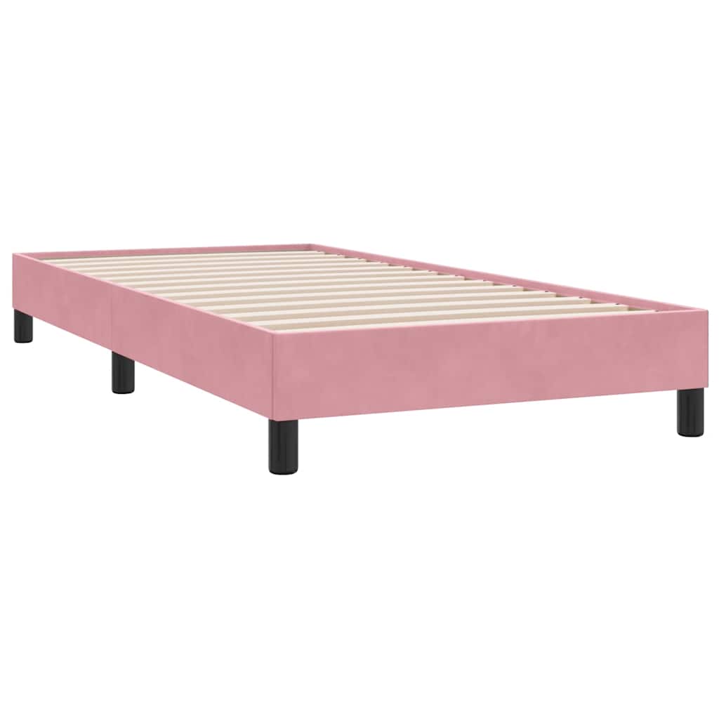 Vidaxl boxspring zonder matras fluweel roze 80x210 cm