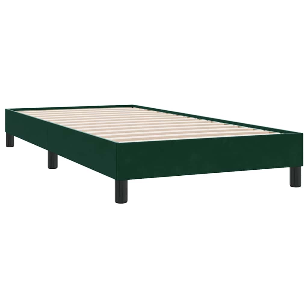 Vidaxl boxspring zonder matras fluweel donkergroen 90x210 cm