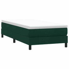 Vidaxl boxspring zonder matras fluweel donkergroen 90x210 cm