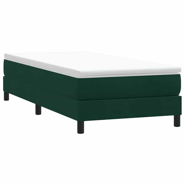 Vidaxl boxspring zonder matras fluweel donkergroen 90x210 cm