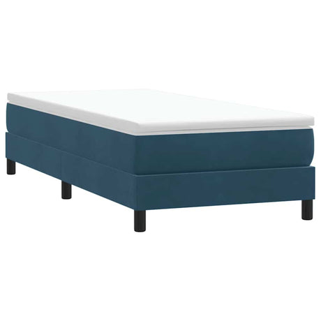 Vidaxl boxspring zonder matras fluweel donkerblauw 90x210 cm