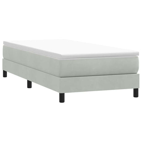 Vidaxl boxspring zonder matras fluweel lichtgrijs 100x210 cm